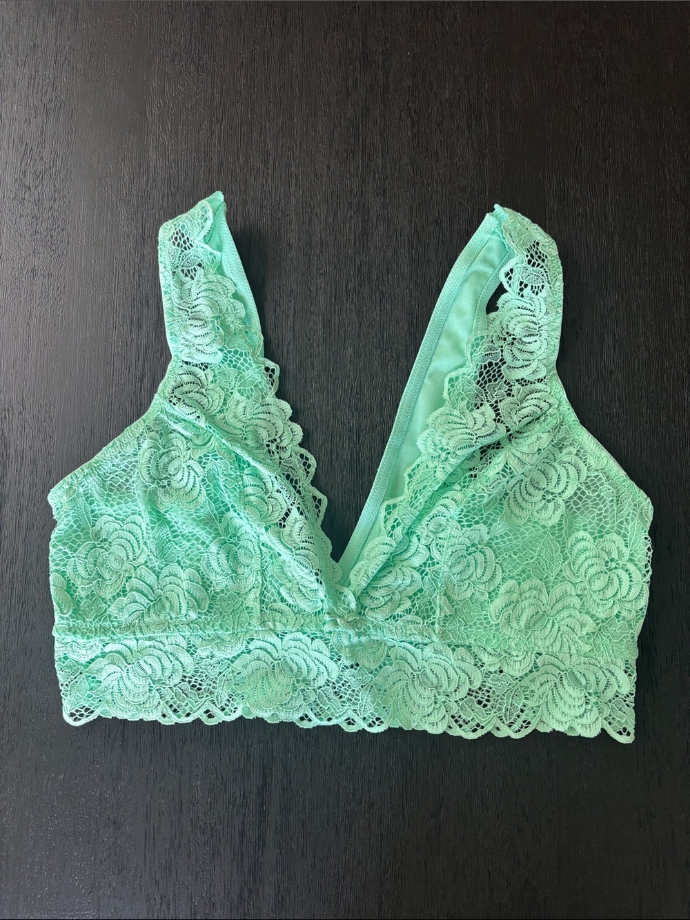 Adore Me Lace Bralette in Mint Green
